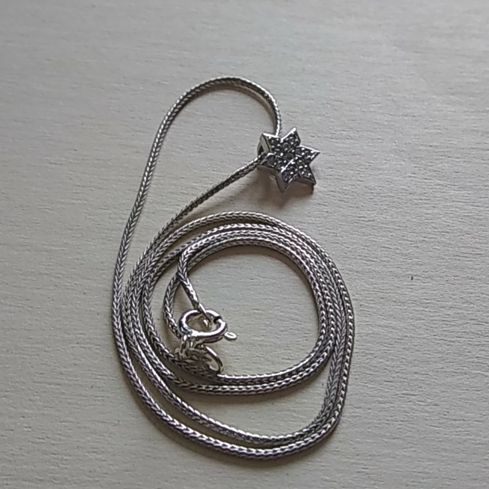 Gorgeous 925 Solid Silver Necklace - image 2